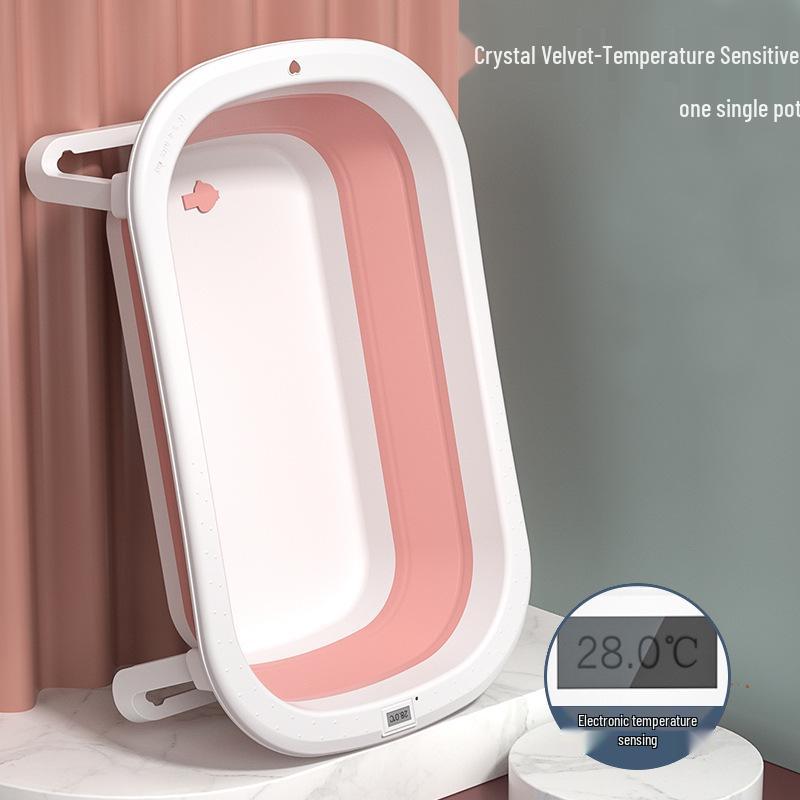 Foldable Dual-Use Baby Bathtub for Newborns - Sit & Lie Positions
