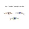 10 Pieces Blue Eye Finding Polished Hook Connector Plating Hanging Pendant DIY Women Necklace Earring Jewelry Accessories