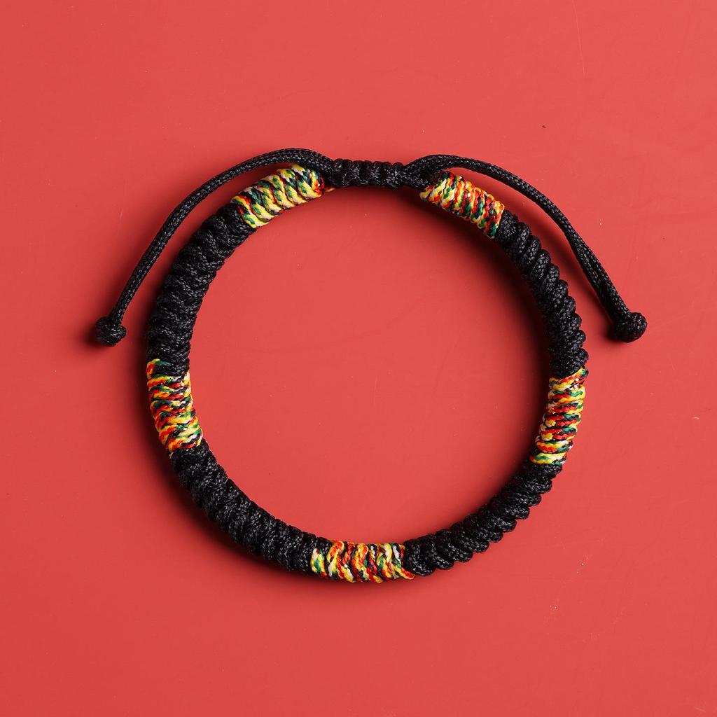 Handmade Zodiac Year of the Horse Red String Bracelet - Ethnic Style Woven Thread for Men & Women