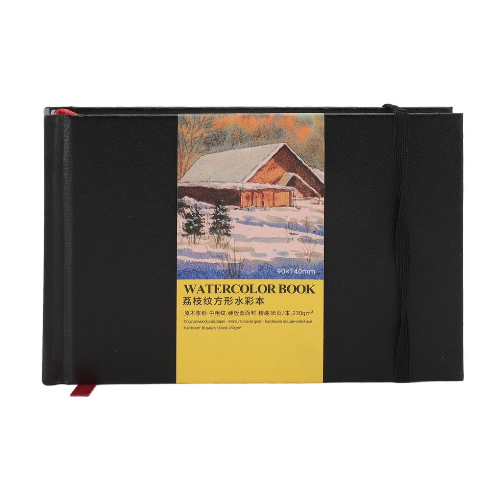 Watercolor Sketchbook 230gsm Thickened 36 Sheets Travel Sketchbook Art Drawing Journal Notebook for Students Artists