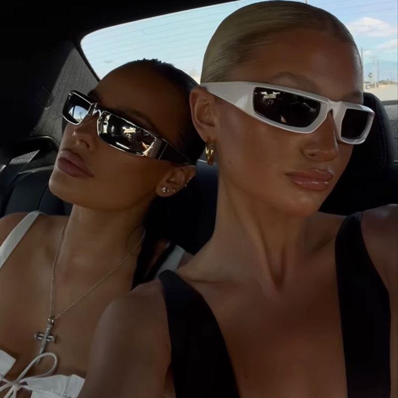 Steampunk Sport Silver Sunglasses Women Goggle Mirror Sun Glasses Men Punk Shades Eyewear Unisex Outdoor Eyeglasses Uv400