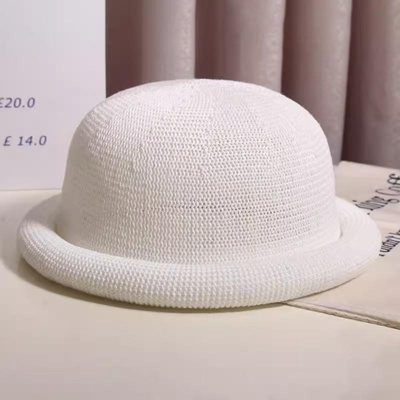 Cappello a bombetta classico in paglia da uomo, cappello Derby estivo traspirante da donna, berretto con visiera rotonda vintage, cappello Panama da donna, cappelli da sole casual jazz da donna