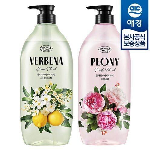 Shower Mate Flower Bouquet Body Wash 900ml x2_684386 Peony bouquet