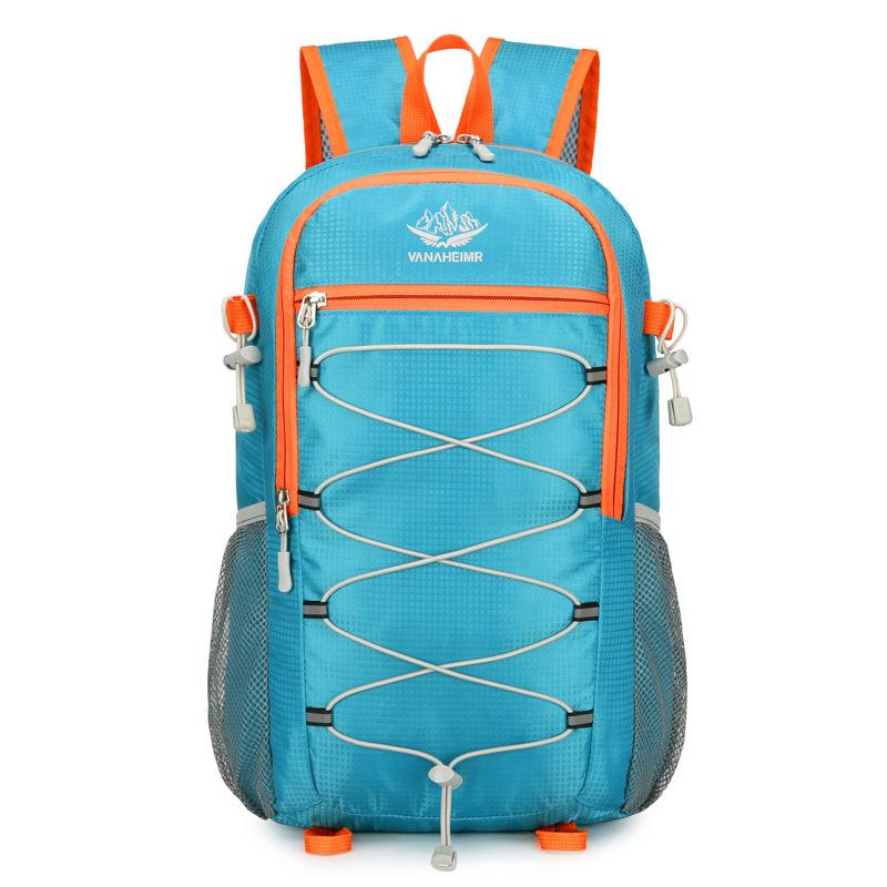 New lightweight folding backpack, scratch-resistant and wear-resistant outdoor leisure large-capacity schoolbag, portable backpack.