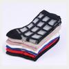 1 Pair Summer Thin Transparent Casual Women Socks Plaid Breathable Funny Ankle Sock