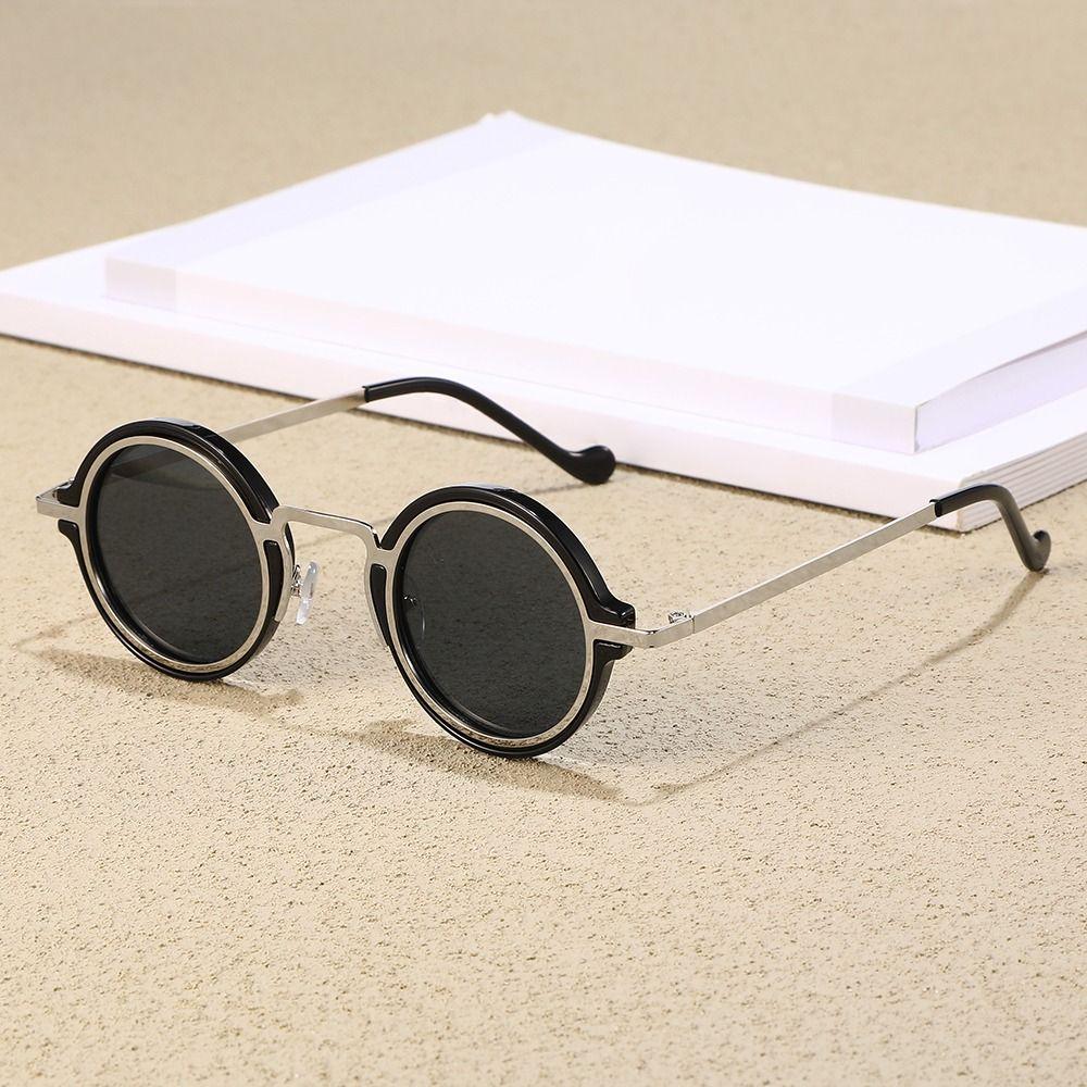 Metal Frame Small Round Sunglasses UV400 Protection Eyewear Driving Sun Glasses  for Women & Men