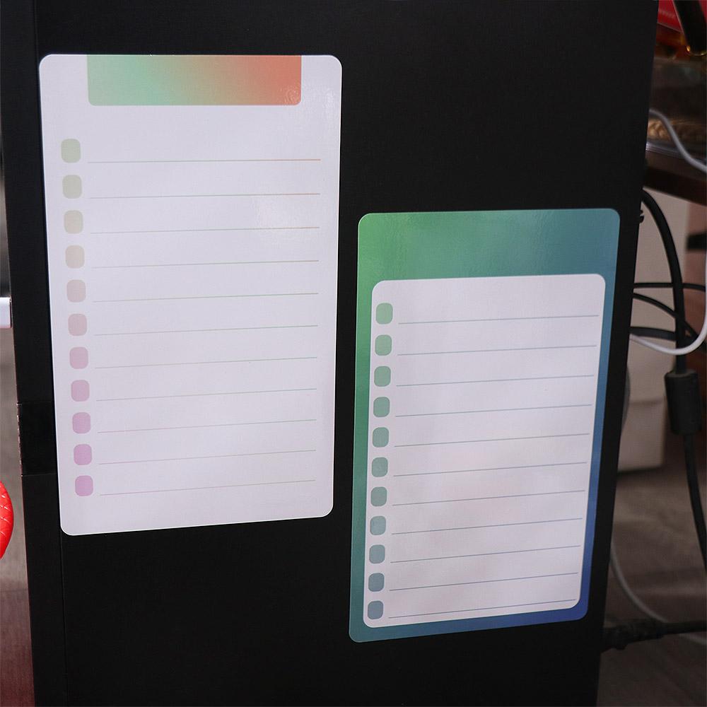 Shopping List Planner Magnetic Fridge Notepad Grocery Sticker Whiteboard Magnetic Memo Sticker PET To Do List