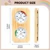 2-in-1 Hygrometer/hygrothermograph for Sauna, Wall-mounted, Wooden, Easy Installation. Temperature