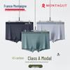 MONTAGUT Men's Modal Ice Silk Antibacterial Boxer Briefs 3-Pack