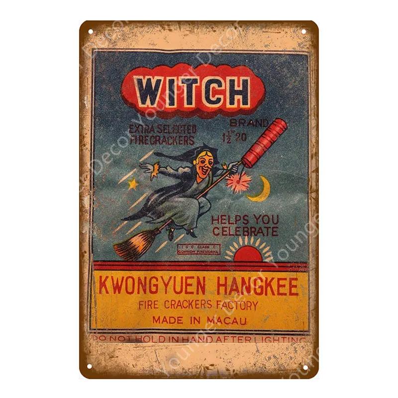 Decorazione Circo Retro Vintage Fuochi d'Artificio Poster Metallico Decorazione Festival di Natale Pittura Arte da Parete Targhe Segni Caccia Bombardiere Jet YI-101