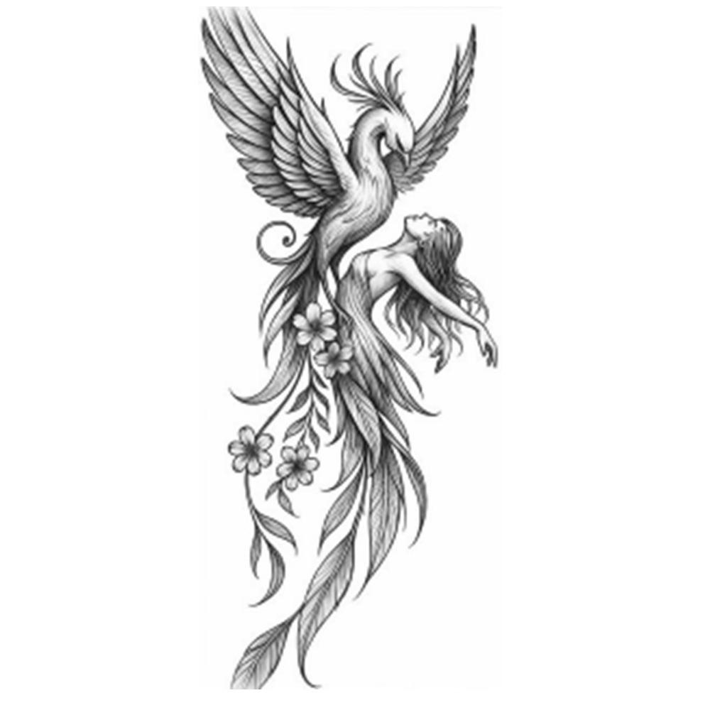 Long Lasting Rose Temporary Tattoo Flower Body Art Sticker Sweet Instant Decals Daily Use