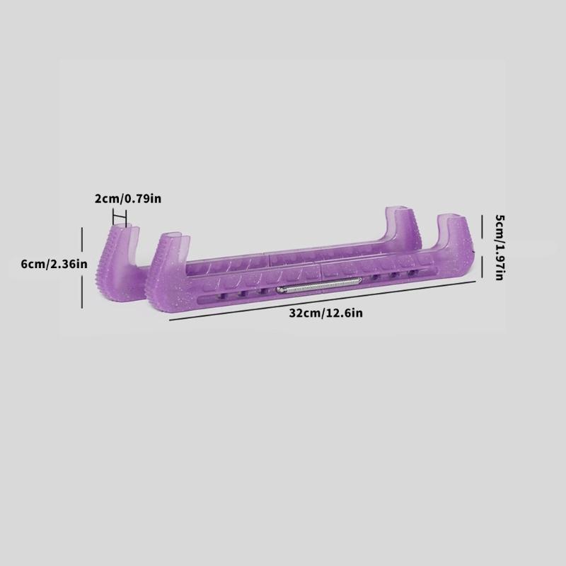 Ice Hockey Figure Skate Blade Covers Ice Skating Guards Adjustable Skate Guards Protector Elastic Ice Skate Blade Guards