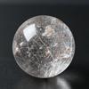 Eigado Red Rutilated Quartz Gold Needle Good Power Amulet for Financial and Career Luck Sphere, 36mm, 66g, Quartz, Fortune, Stone,