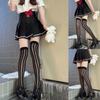 Women Over Knee Thigh High Socks Long Tube Leg Warmers Stocking Dark Vertical Stripe Leggings Sock