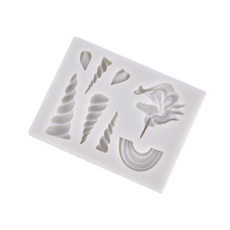 Unicorns Cloud Horn Ear Silicone Mold Decorating Cupcake Gumpaste Fondant Tool