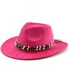 Western Cowboy Stil Wildleder Jazzhut Für Unisex