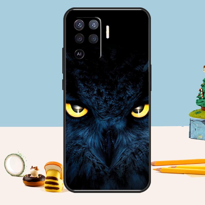 Animal Owl For OPPO A98 A78 A58 A53 A54 A57 S A52 A72 A17 A77 A74 A94 A5 A9 A53 A15 A16 A76 A96 Case