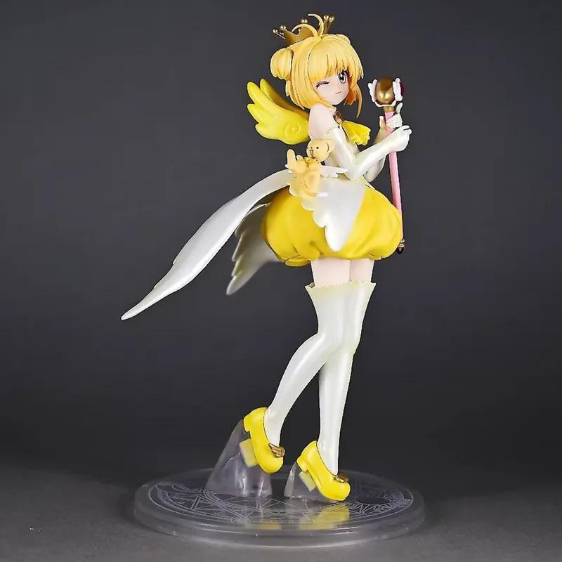 Kids Birthday Gifts Anime Card Captor Figure Kinomoto Sakura Figures Action Models Statue Collection Doll Toys Desk Decoration