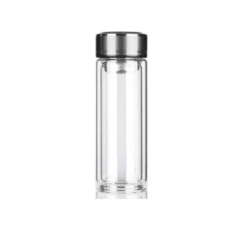 Louis Fees MS-2202 Double-Layer Glass Tea Infuser Bottle