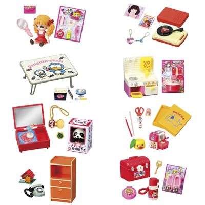 RE-MENT Petit Sample Series Showa Retro Erinnerungen Mein Zimmer 1BOX Ca.. H115 x B70 x T60mm Hergestellt aus PVC, ABS