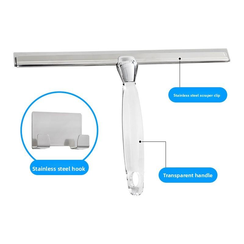 Stainless Steel Bathroom Window Scraper Glass Cleaning Tool For Home And Commercial Use