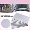 10pcs Sound Vehicle Deadening Noise Reduction Mat Butyl Adhesive Damping Foam Insulation Suitable For Engine Hood Door