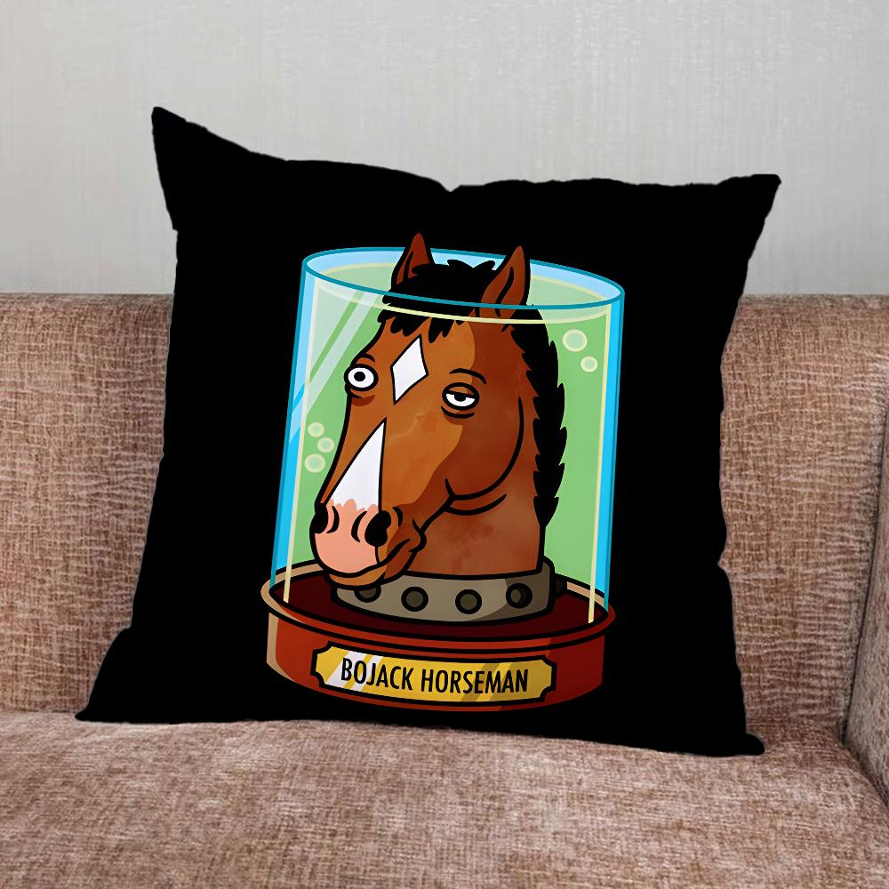 B-BoJack H-Horseman Наволочка Для Дома Спальни Автомобиля Офиса Декора Гостиной Дивана Подушки Чехол Подходящий 16x16Inch