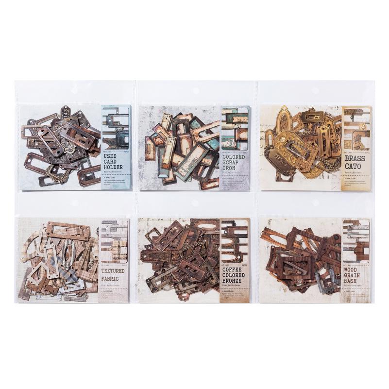 Momo Retro Archive Series Hard Card Sticker Pack for Journaling & Decoration
