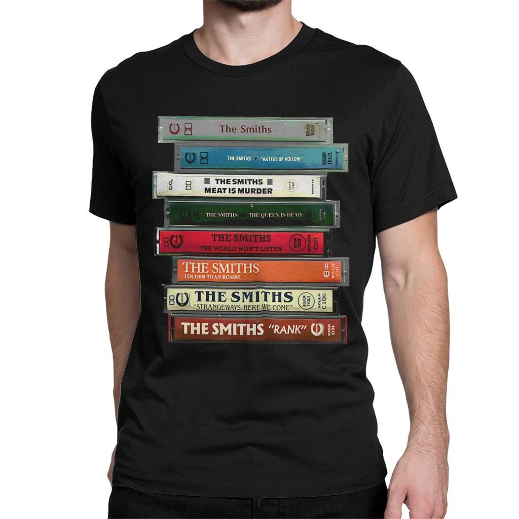 The Smiths Cassettes T-Shirt for Men Women Indie Punk Rock Band Fashion Cotton Tees Round Neck Short Sleeve T Shirt Classic Tops