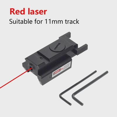 Nastavitelný mini červený laserový zaměřovač s 11mm/20mm zarovnáním pro vertikální/horizontální čáry