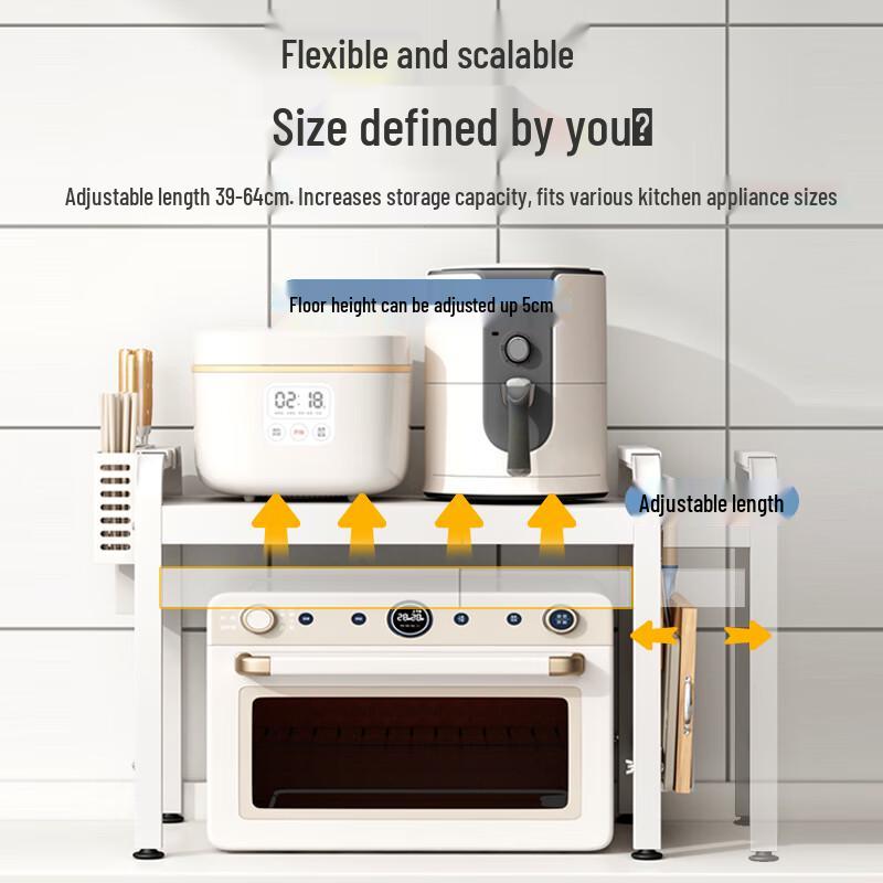 Zhaoran Ret Retractable Double-layer Microwave Oven Rack
