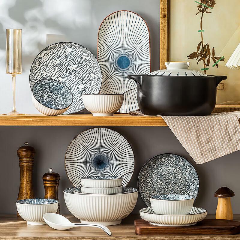 Moda Lanka Wave Japanese Dinnerware Set