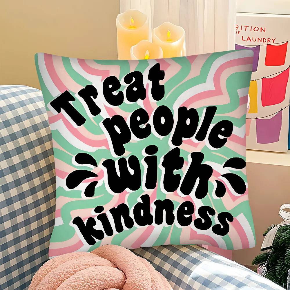 1PC H-Harris Styles Lyrics Art Retro Print  Pillow Case Square Pillow Bedroom Sofa Leisure Car Living Room Home Decoration