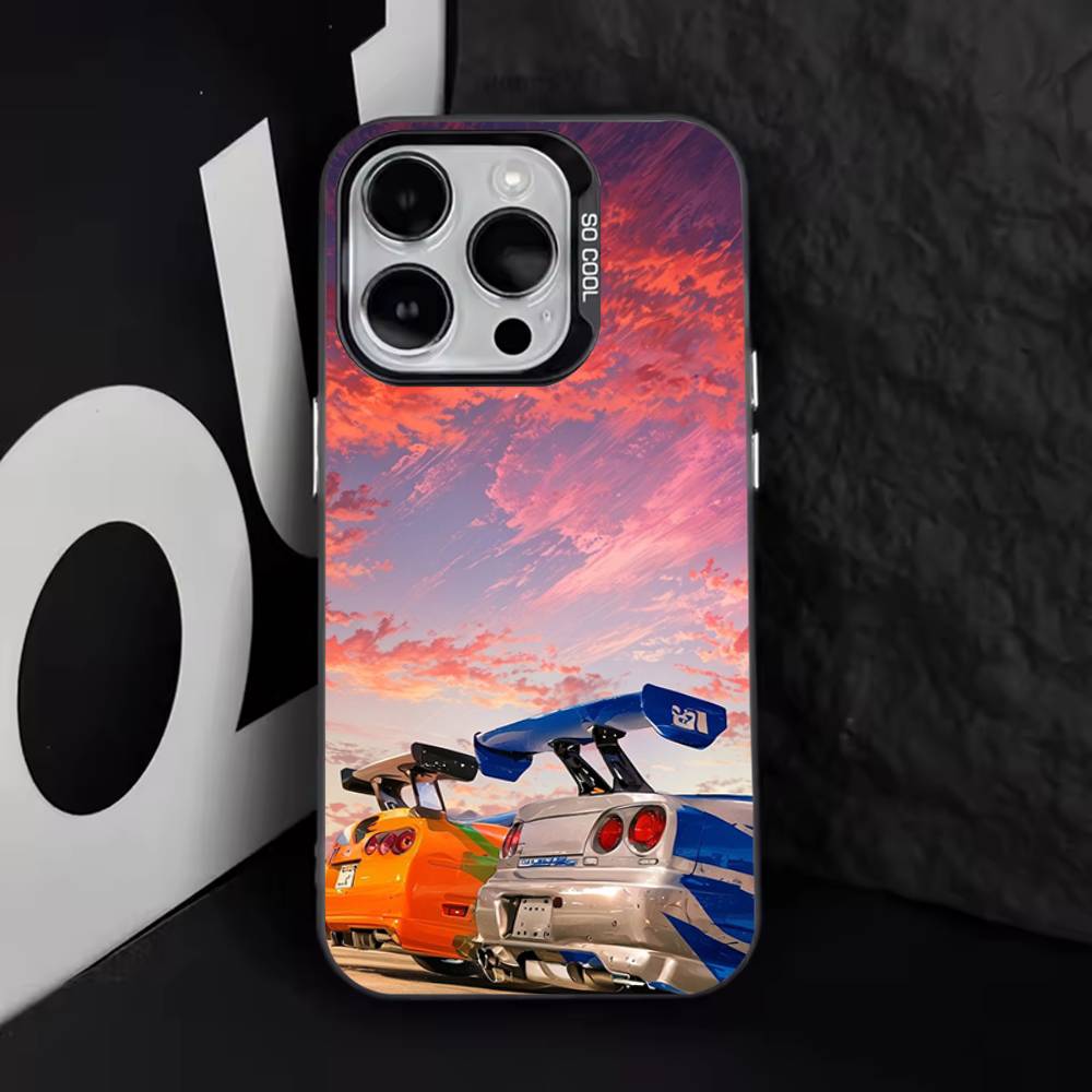 Car F-Fast F-Furious-s Phone Case For iPhone 17,16,15,14,13,12,11,Pro,Max,Plus,E,Air,Mini Black Tpu Cover