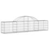 VidaXL Arched Gabion Baskets 6 Pcs 200x30x40/60 Cm Galvanized Iron, Gabion, Gabion Cage, Gabion Wall Basket, Wall 3146051