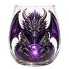 Fantasy Dragon Glass Egg Cup 3D Borosilicate Goblet Lead-Free Whiskey Tumbler Art Glassware Decor