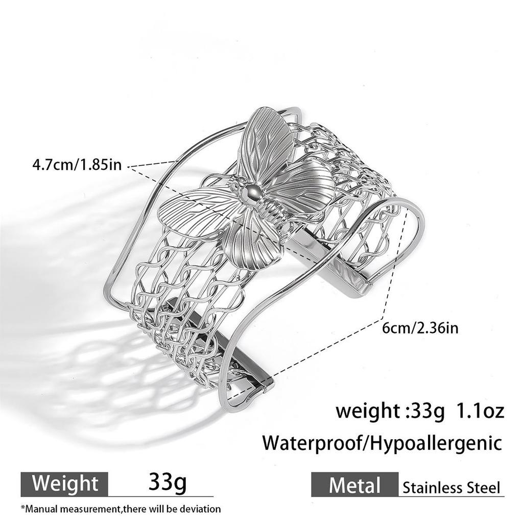 European & American Ocean Style Stainless Steel Bracelet with Starfish, Seashell, Coral Flowers, and Natural Stone Bangle Hand Jewelry.