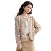 Women's Sweet Mesh Knit Cardigan with Rainbow Buttons
