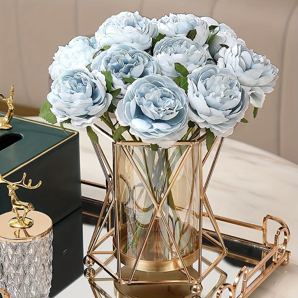 Elegant Iron Art Vase with Geometric Design for Romantic Candlelight Dinners & Stylish Home Decor, Perfect for Artificial Flower Arrangements