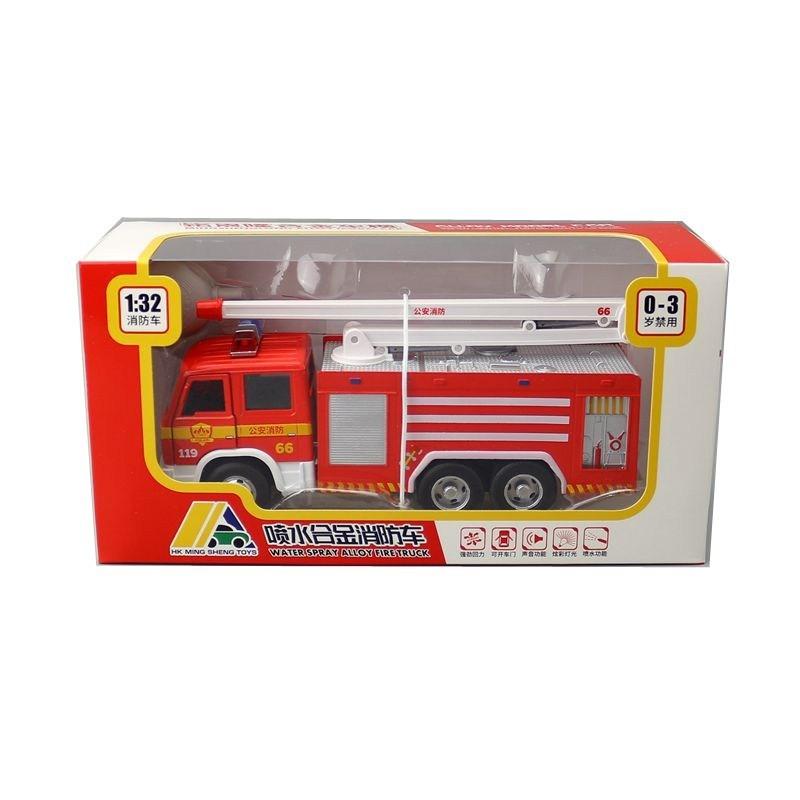 

Fire Truck Model With Water Spray And Light For Collectors And Kids Water Gun