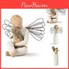 Tree Willow Angels Figurine Embrace Pet Ornament Sculptures Statue Resin Gift