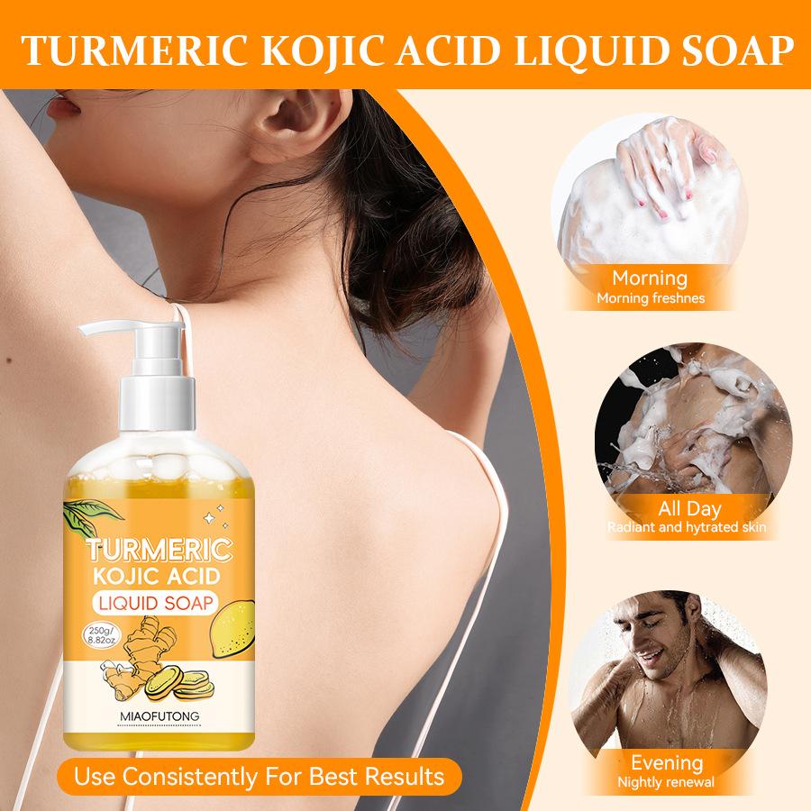 Turmeric Soap Bath Handmade Soap Moisturizing Oil Control Deep Cleansing and Moisturizing Skin Bath Gel