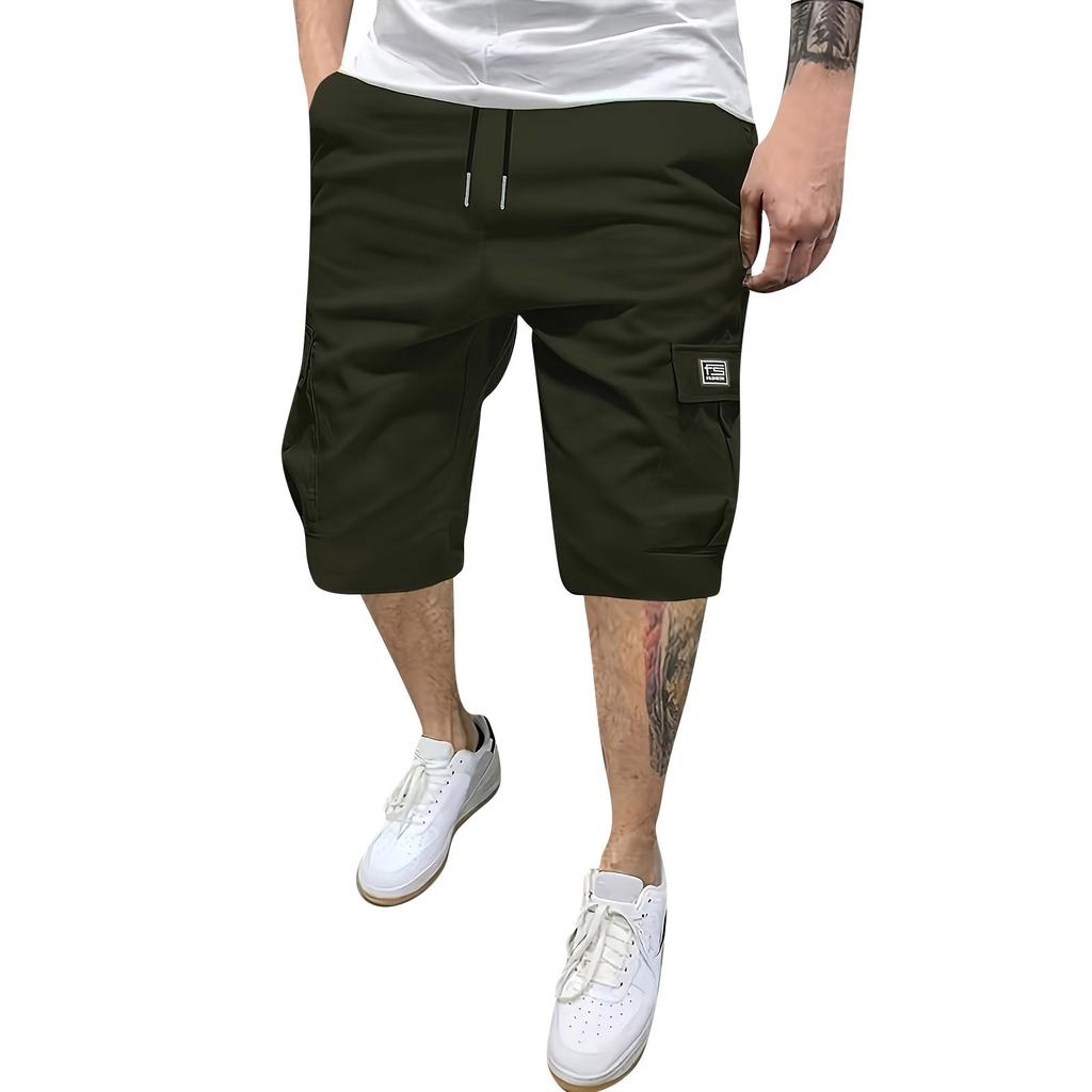 Men's Cargo Shorts, Outdoor Casual Loose, Straight Work Shorts With Multi-pocket