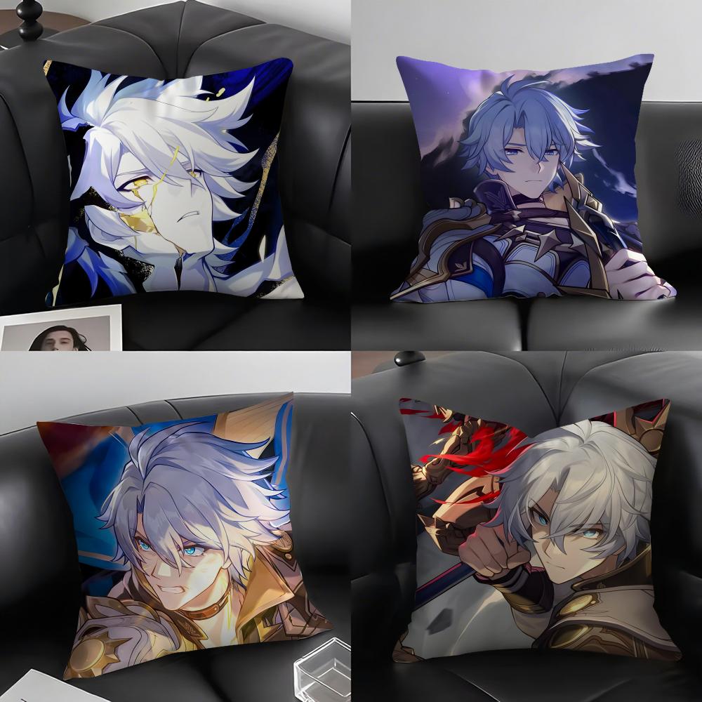 PPhainon HonkaiI Star Rail Game Cushion Cover Pillowcase Ultra Soft Skin Friendly Fabric Cloud Like Comfort Concealed Zipper