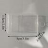 New Stationery Stickers Plastic Storage Box Organizer Transparent Desktop Storage Container Plastic Art Tool Case for Craft