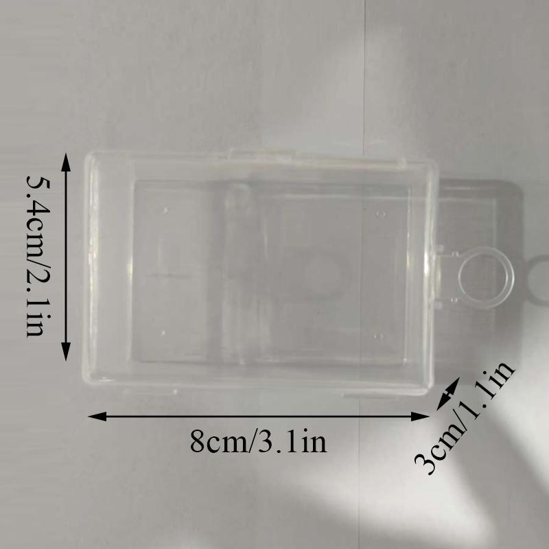 New Stationery Stickers Plastic Storage Box Organizer Transparent Desktop Storage Container Plastic Art Tool Case for Craft