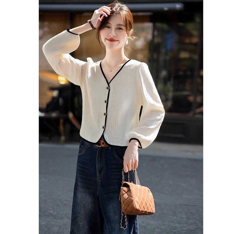 

MOKANA Women s Casual Long Sleeve Blouse S