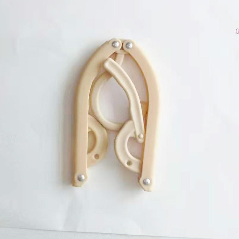 Compact Telescopic Foldable Hanger - Multifunctional Mini Plastic Hanger for Dorms and Travel