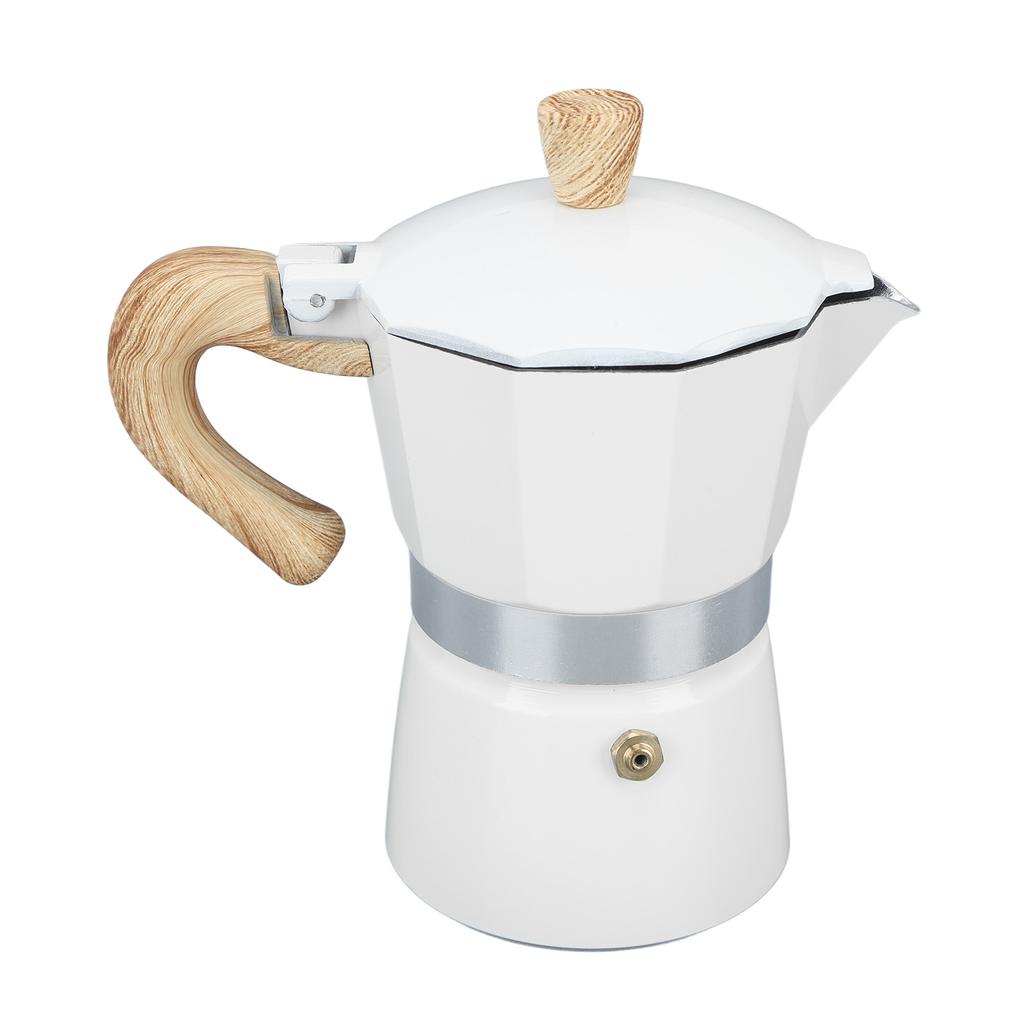 Kitchen Stovetop Coffee Maker Stovetop Moka Pot Aluminum Moka Coffee Pot for Home 150ml 3 Cups