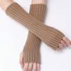 Lange Fingerlose Handschuhe Damen Fäustling Winter Armstulpen Gestrickte Ärmel Fein Lässig Weich Mädchen Goth Kleidung Punk Gothic Handschuh